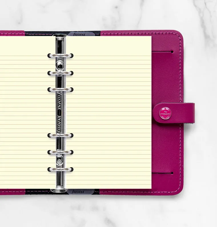 Filofax Personal recharge 32 feuilles lignées crème