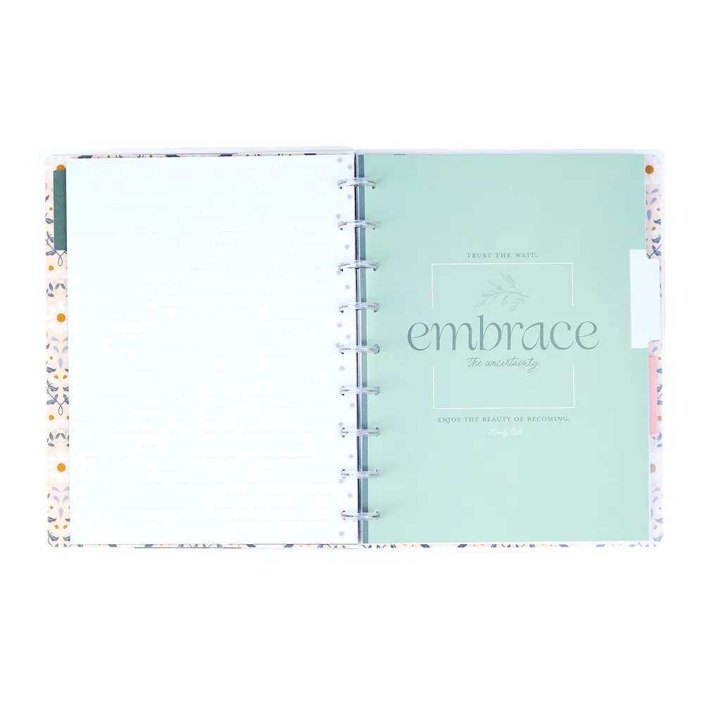 Happy Planner Forest Flowers Classic carnet pointillé ligné