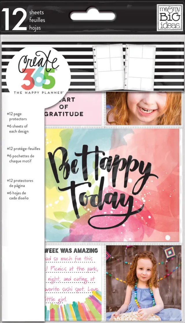 Happy Planner Mini protège-pages pochettes x12