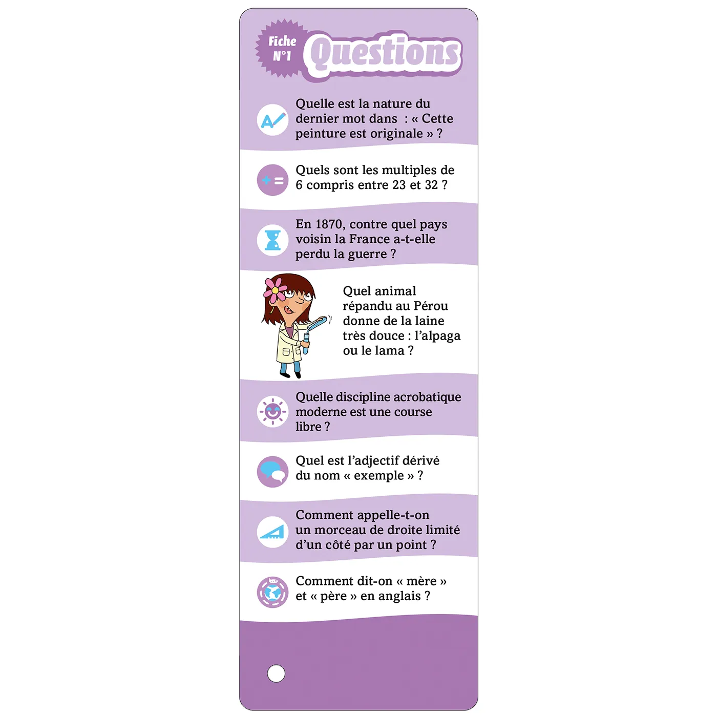 Frigobloc Les Incollables CM2 10-11 ans éventails quiz 900 questions