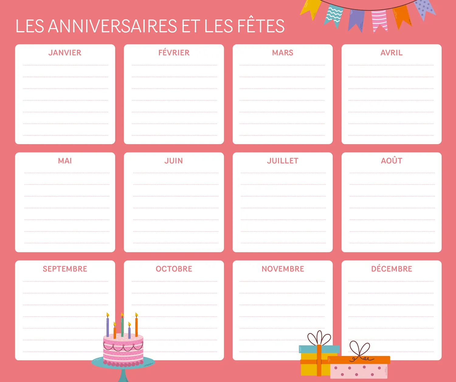 Frigobloc Hebdomadaire Maison Zen 2027 calendrier familial aimanté