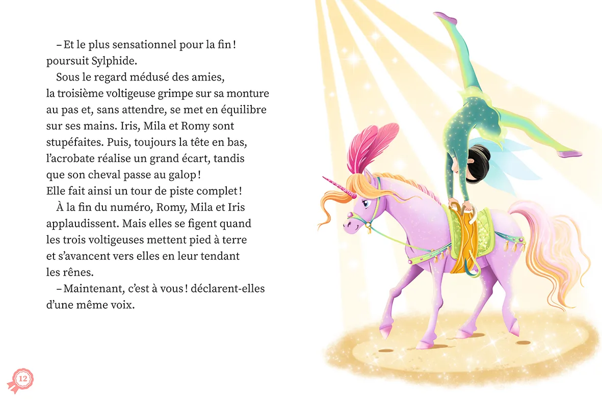 Une deux trois Cavalières Tome 5 Cirque équestre roman dès 6 ans