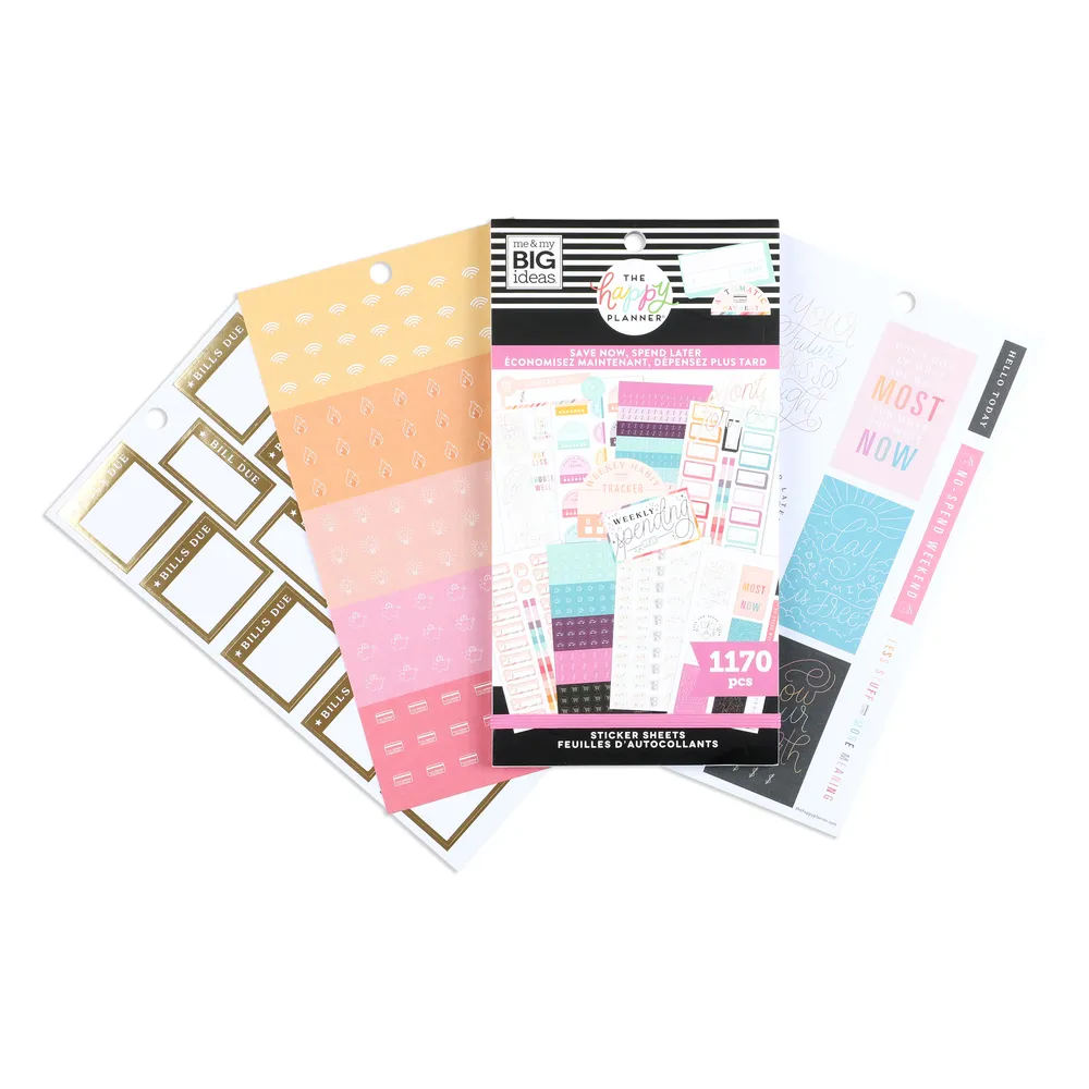Happy Planner Value Pack Save Now Spend Later stickers budget