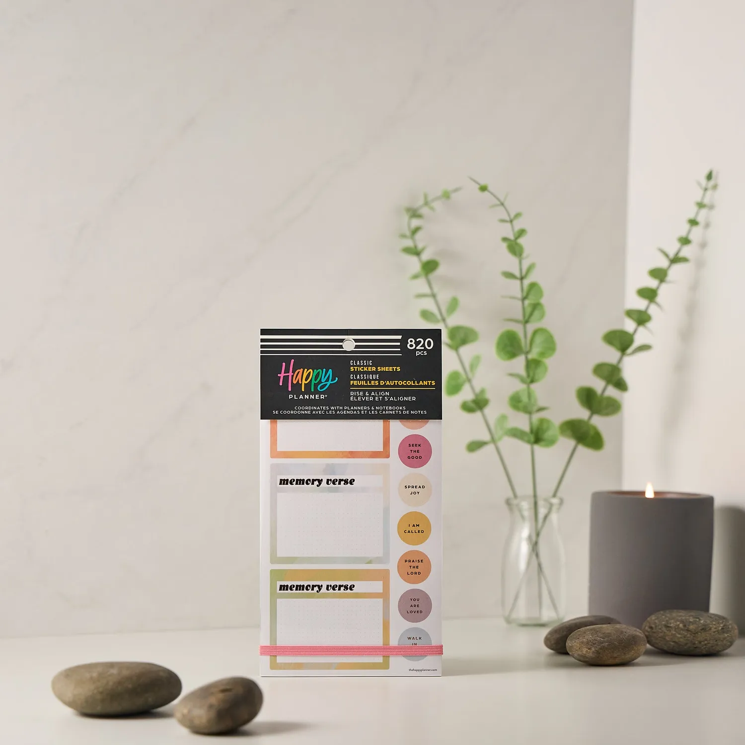 Happy Planner Rise Align Foi autocollants 30 planches neutre