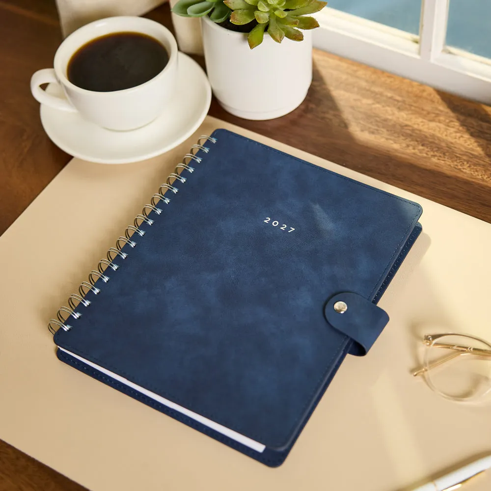 Happy Planner Citrine 2027 Navy agenda Classic spirale bleu marine
