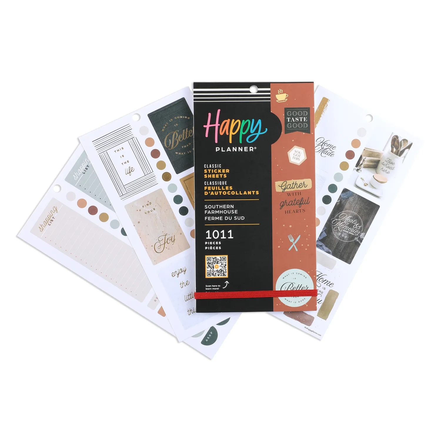 Happy Planner Southern Farmhouse organiseur recettes 162 fiches