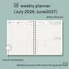 Poprun AWEHB5-27 agenda semainier 2026-2027 rigide vertical