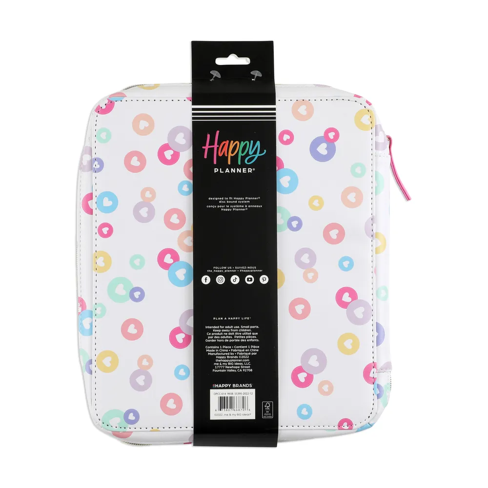 Happy Planner Happy Brights housse zippée Classic simili cuir