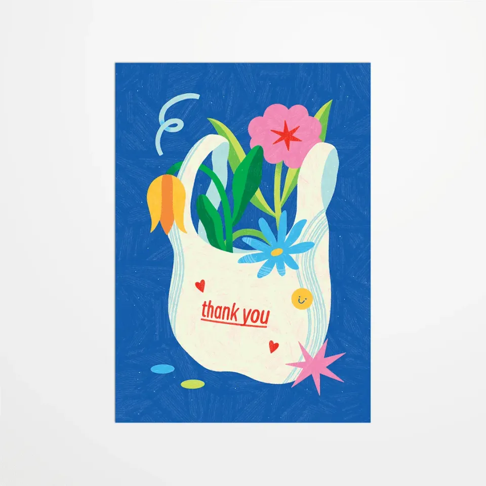 My365 Limistic Thank you carte postale merci