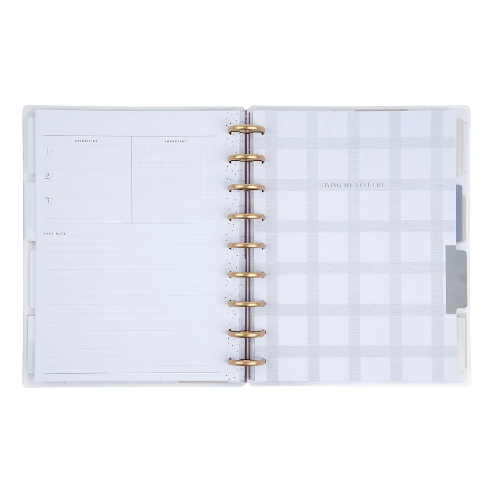 Happy Planner Simple Essentials Classic agenda vertical non daté