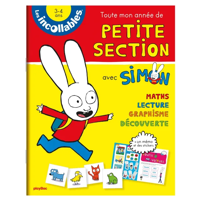 Frigobloc Incollables Toute mon année de Petite Section avec Simon calendrier