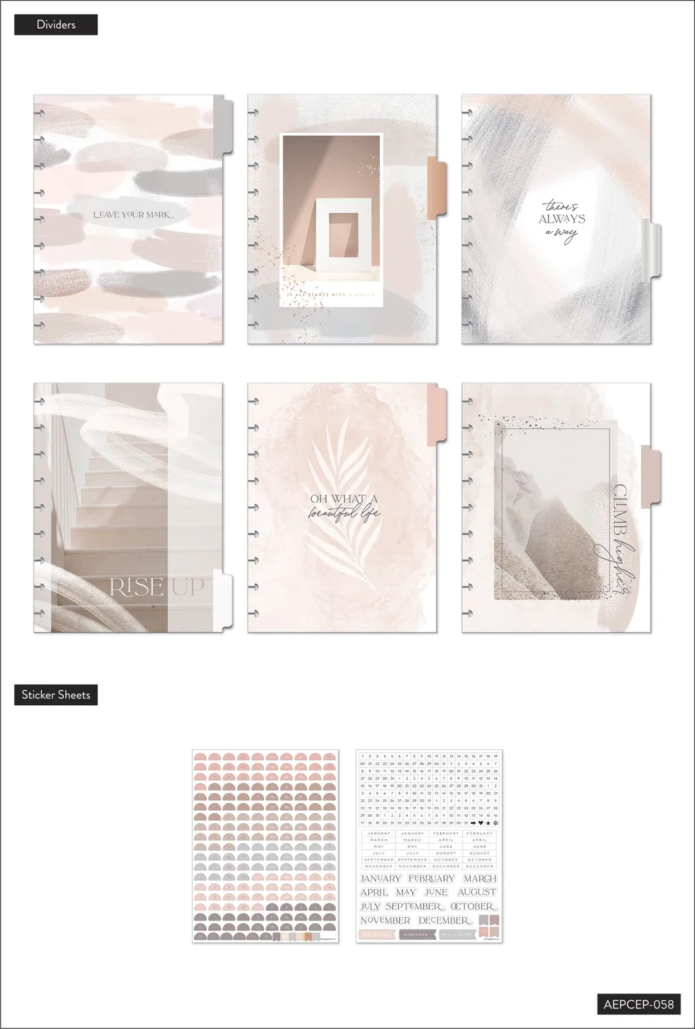 Me & my big ideas Happy Planner Everyday Vertical extension 6 mois
