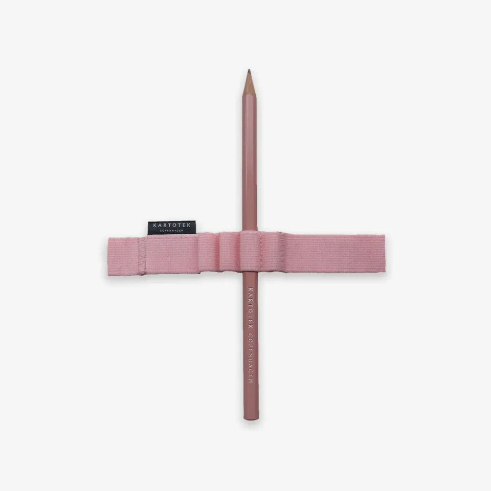 Kartotek A5 porte-stylo élastique rose 4 stylos