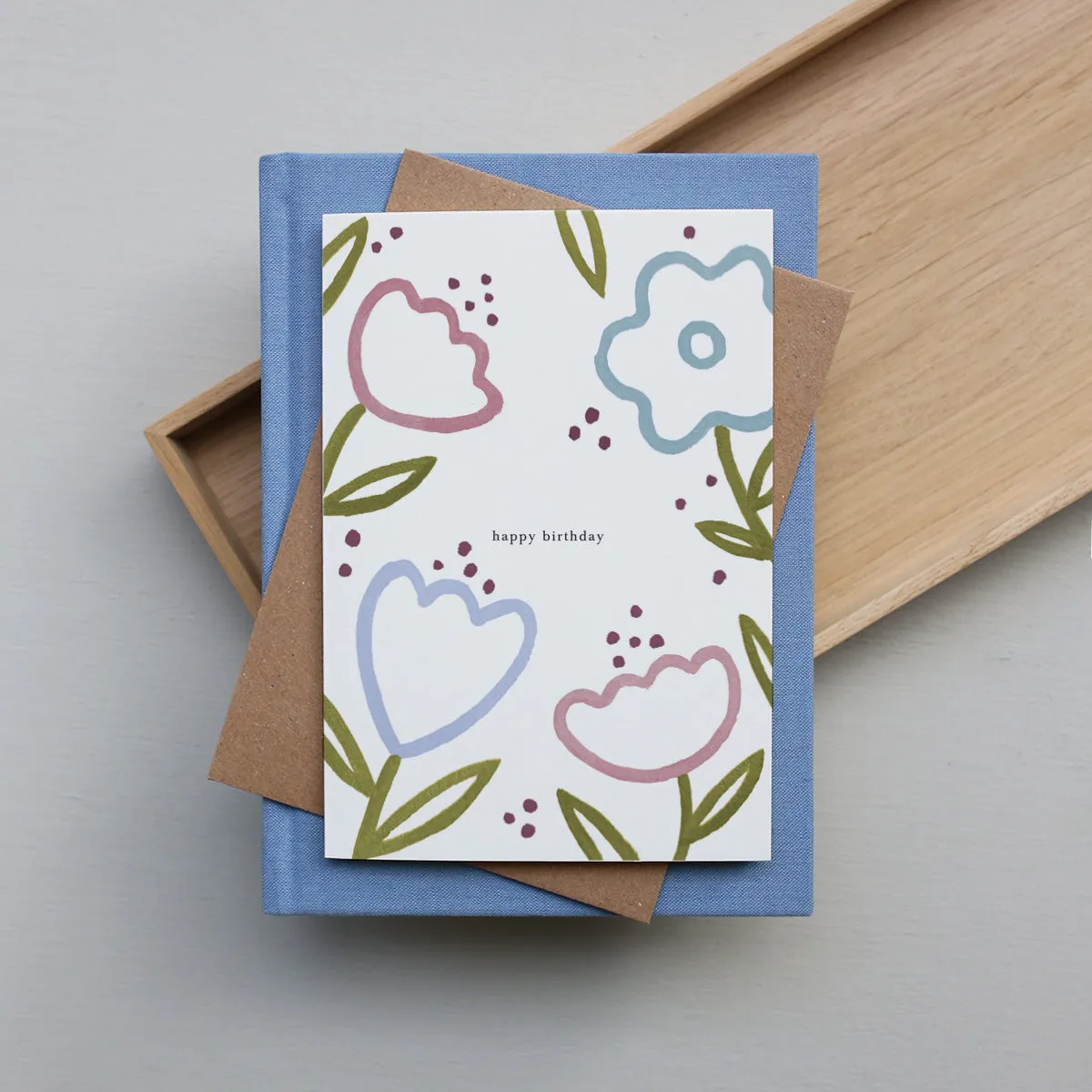 Kartotek Blooming Birthday carte anniversaire fleurs