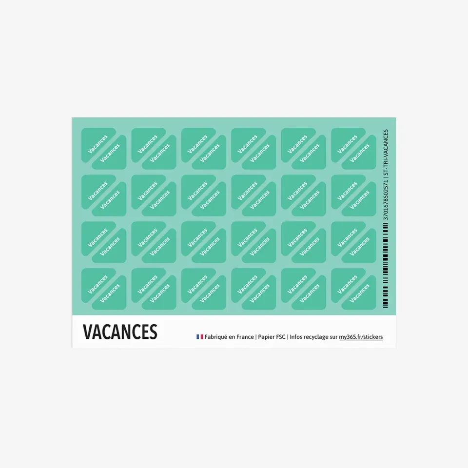 My365 Stickers triangle Vacances autocollants vacances