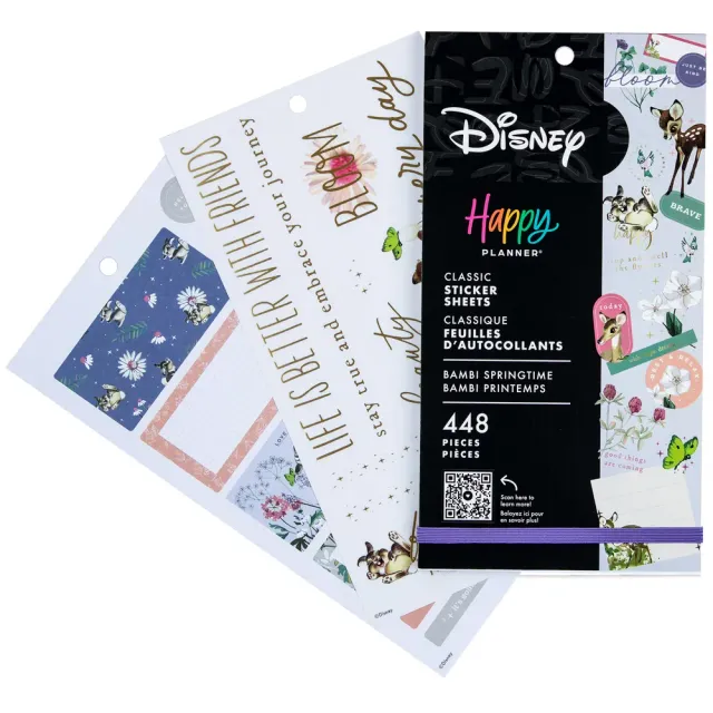 Happy Planner Disney Bambi Springtime stickers 448 pcs