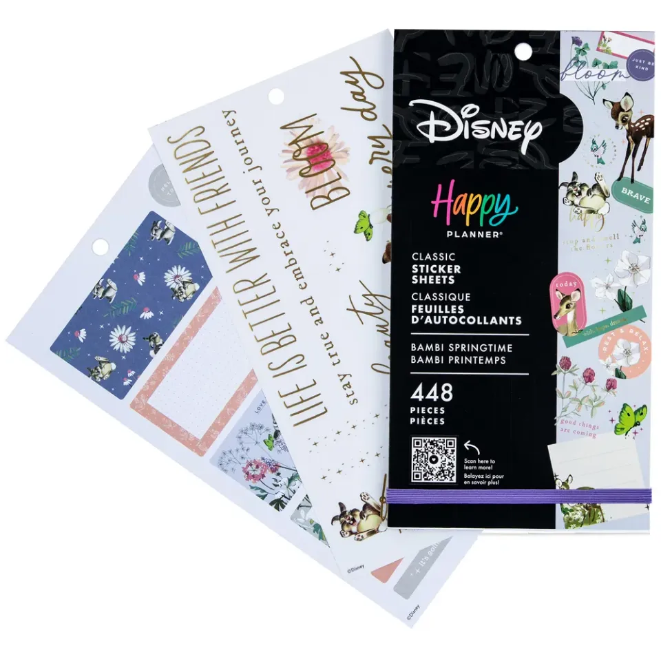 Happy Planner Disney Bambi Springtime stickers 448 pcs