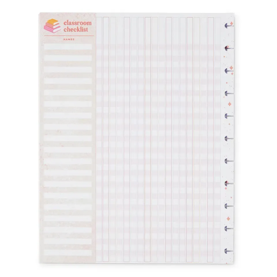 Happy Planner Groovy Day Big papier recharge checklist 40 feuilles
