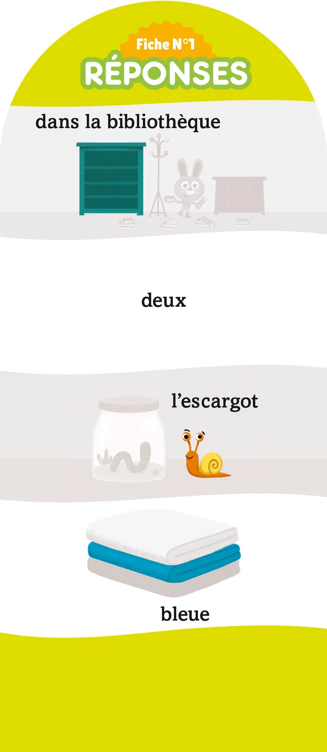 Frigobloc Incollables 180 quiz PS vers MS éventail 3-4 ans