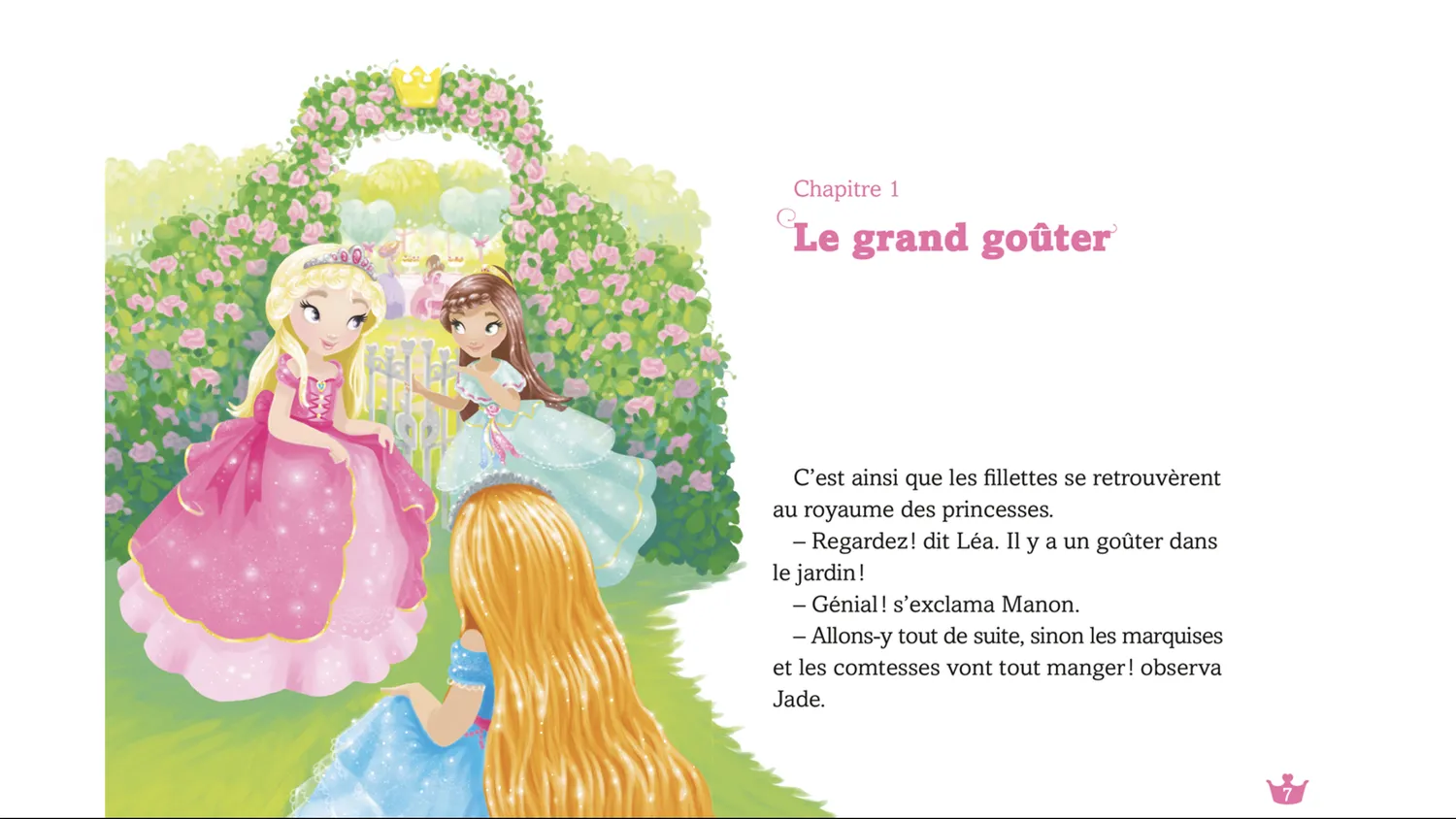 Frigobloc Une Deux Trois Princesses roman lettres volées 6 ans