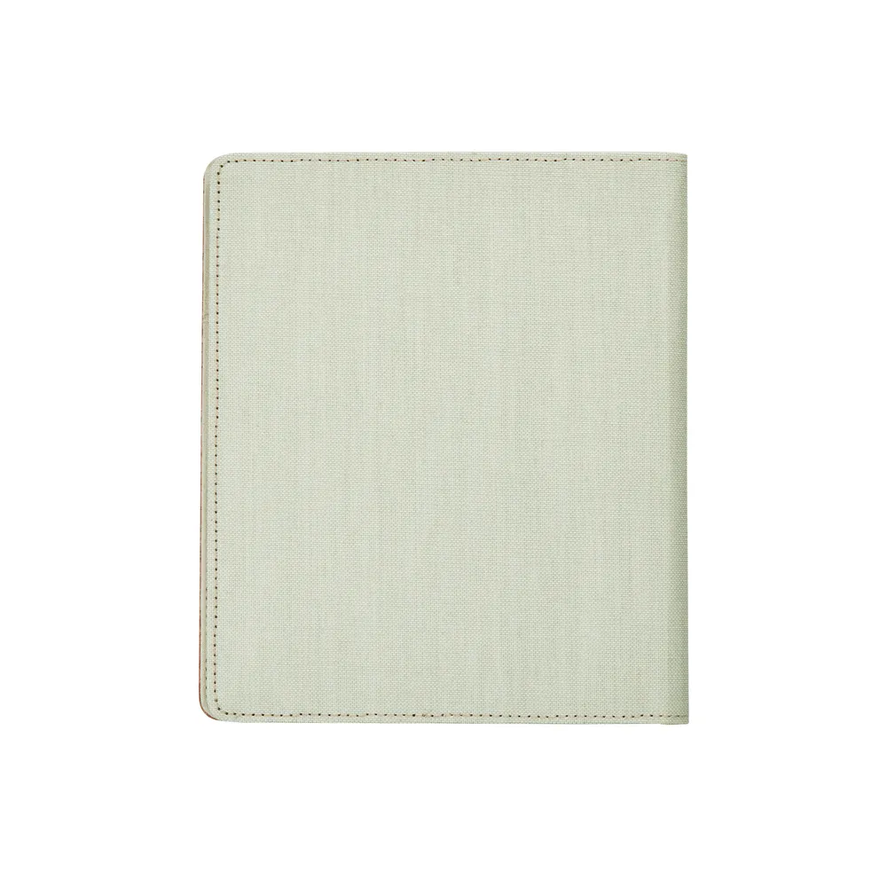 Work + Life Sage bloc-notes semainier 52 feuilles pochette lin