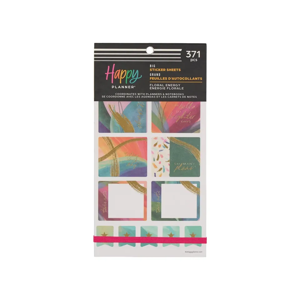 Happy Planner Floral Energy stickers Big 371 autocollants