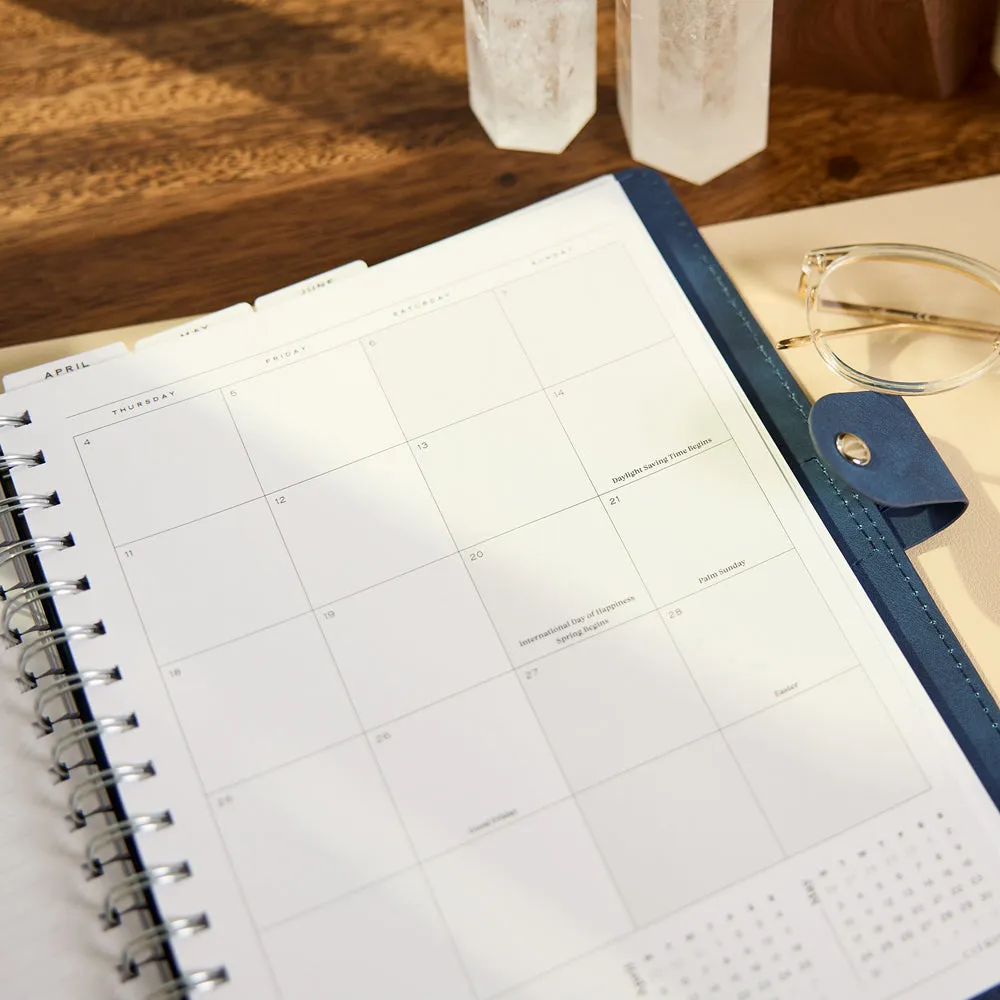 Happy Planner Citrine 2027 Navy agenda Classic spirale bleu marine