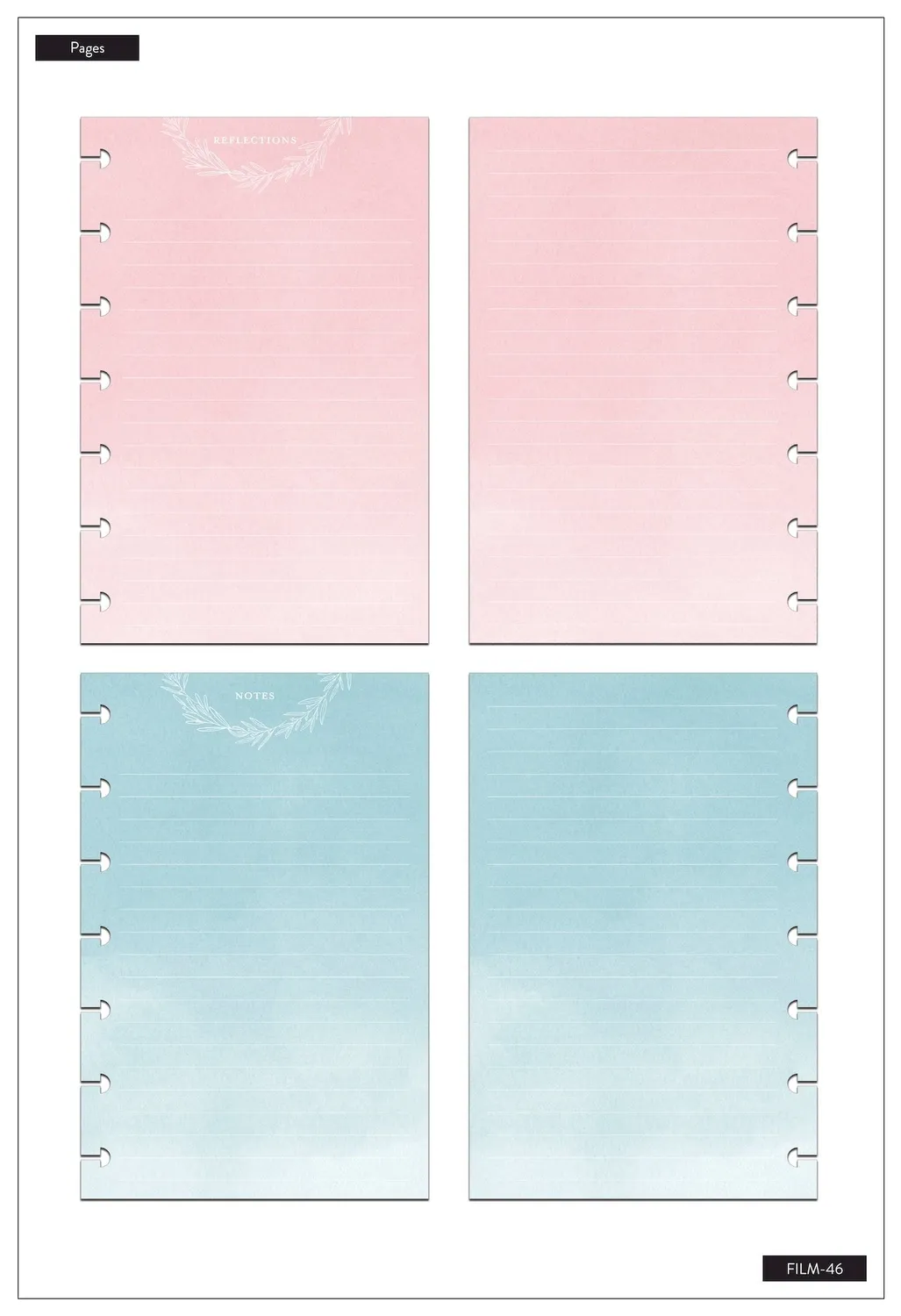 Happy Planner Faith Disciplines recharge papier Mini 60