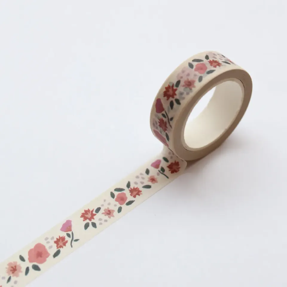Kartotek masking tape wildflowers fleurs à écrire