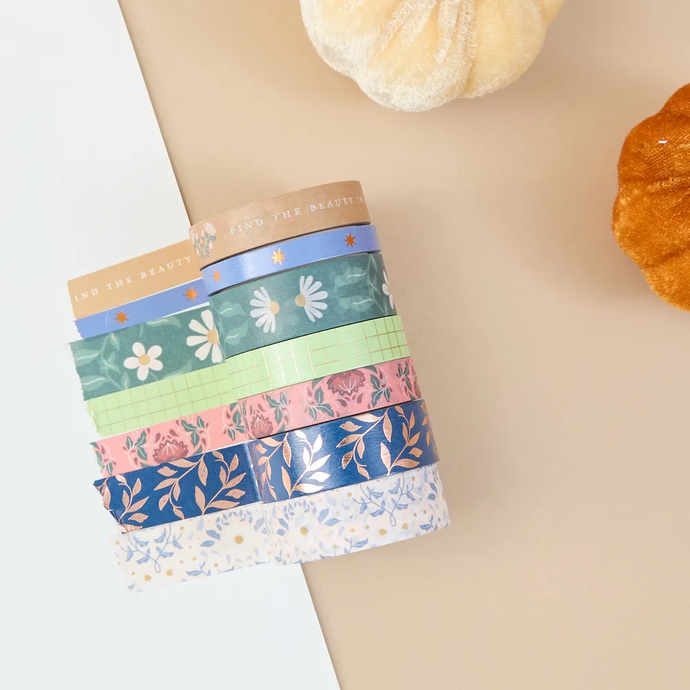 Happy Planner Forest Flowers washi tape 7 rouleaux floral