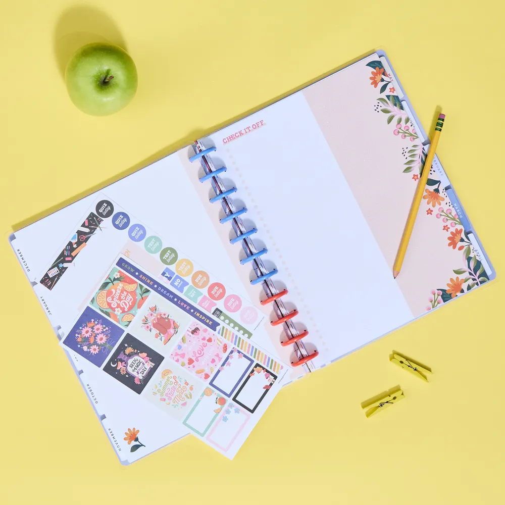 Happy Planner Jess Miller pack accessoires Big teacher saisons