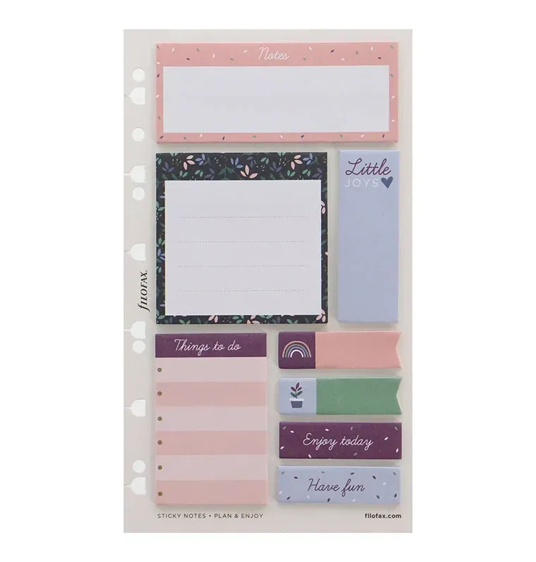 Filofax Garden Sticky Notes bloc autocollant couleurs