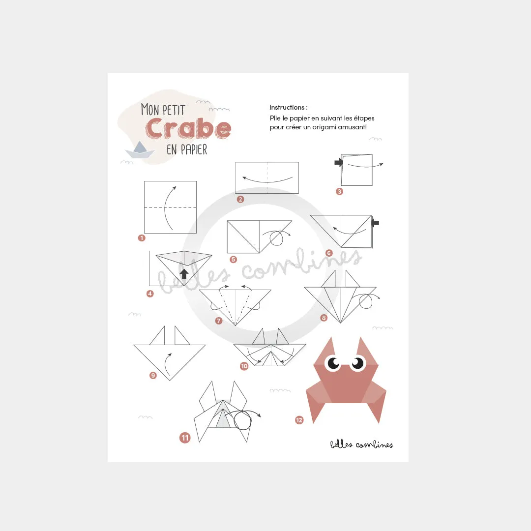 Les Belles Combines Mes petits animaux papier origami française