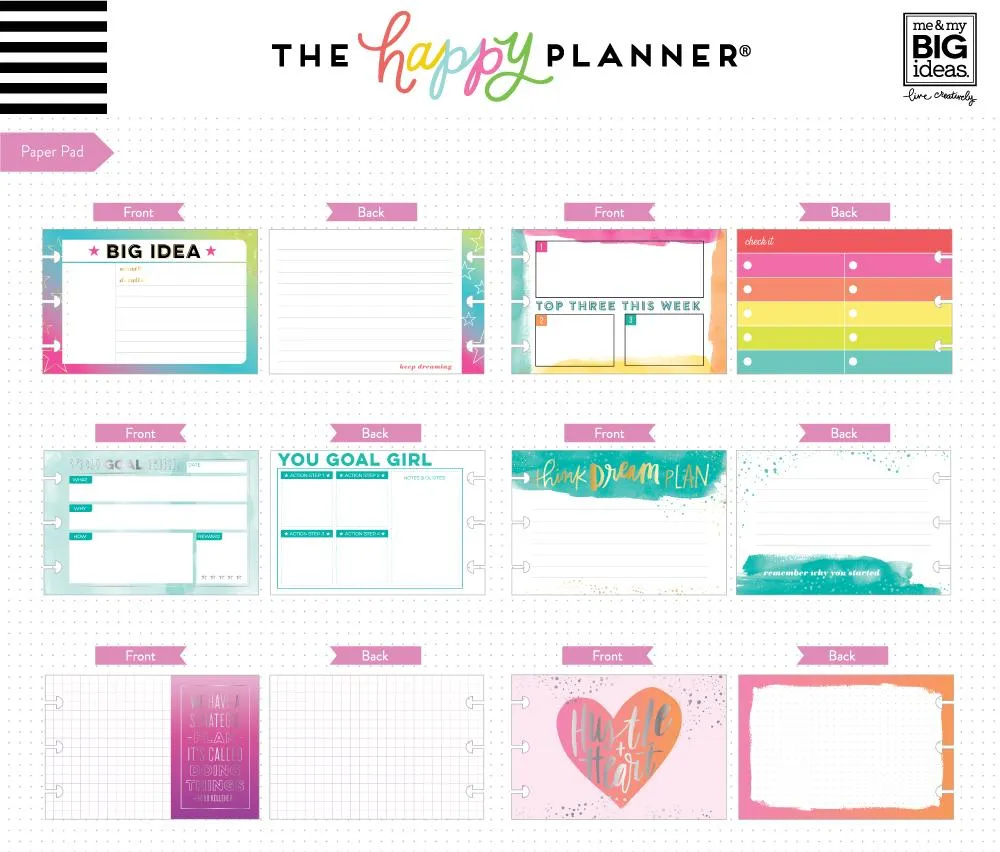Happy Planner Multi Accessory Productivity pack stickers