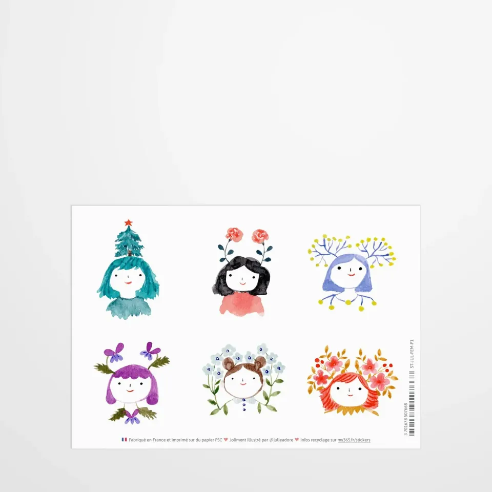 My365 Julie Adore 12 femmes planche stickers n°1