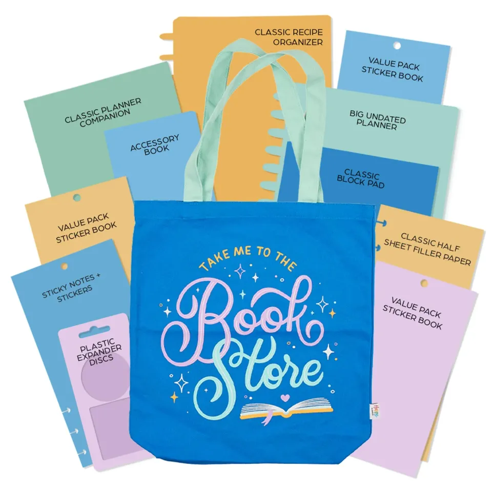 Happy Planner Life Start Here pochette surprise 11 pièces + tote