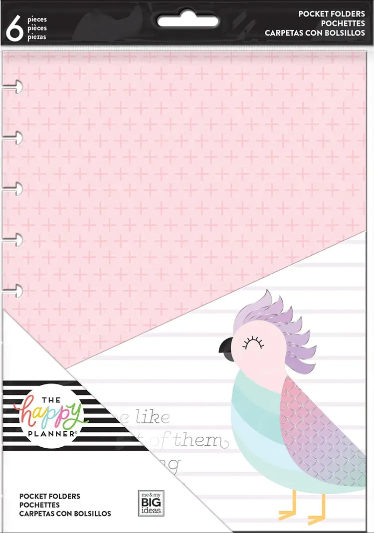 Happy Planner Yay For Today pochettes Classic lot 6 étudiant