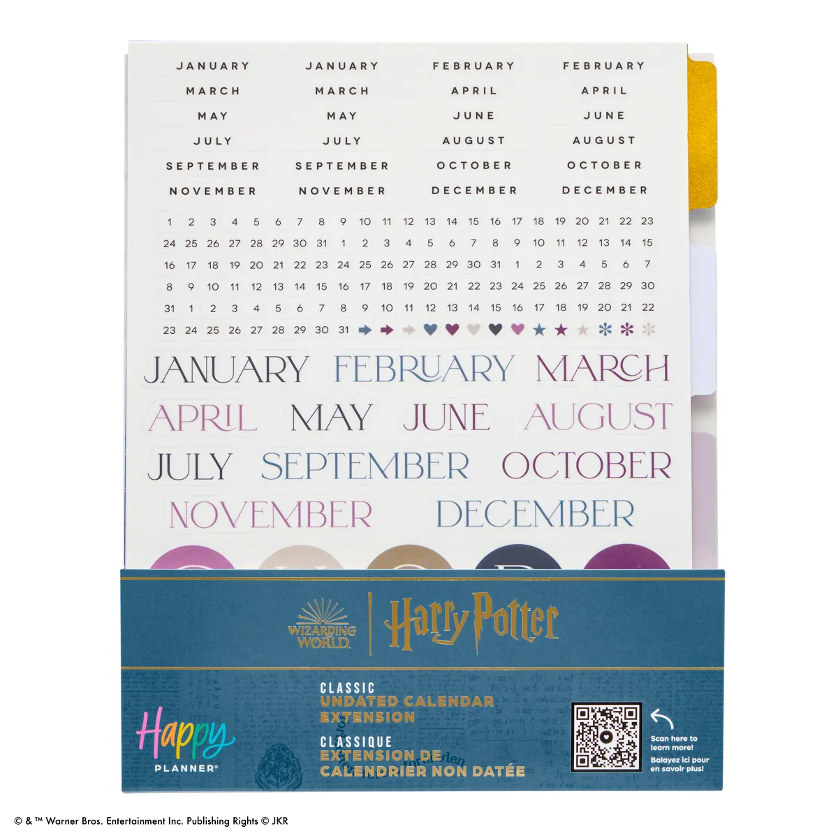 Me & my big ideas Happy Planner Harry Potter extension 4 mois Classic