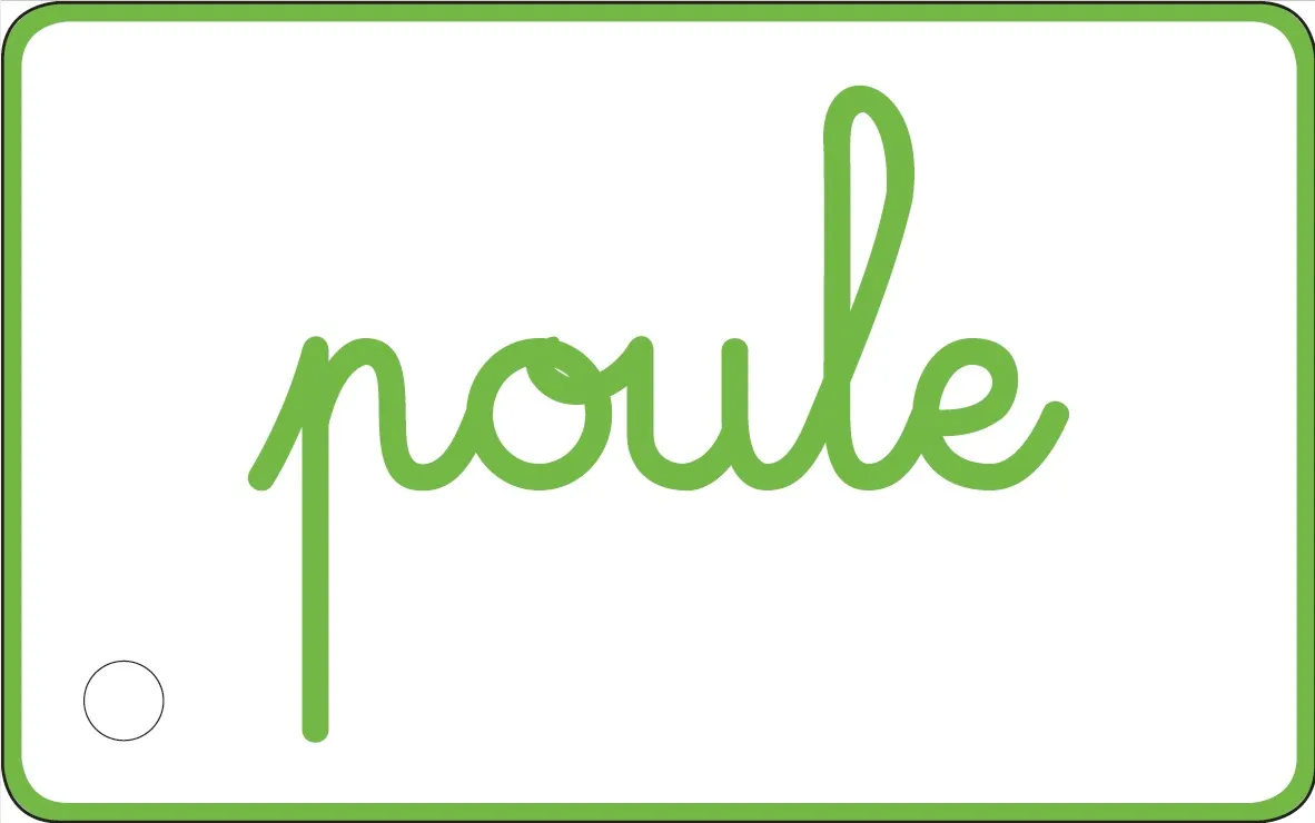 Les Incollables Éventail Montessori mes premiers mots cartes