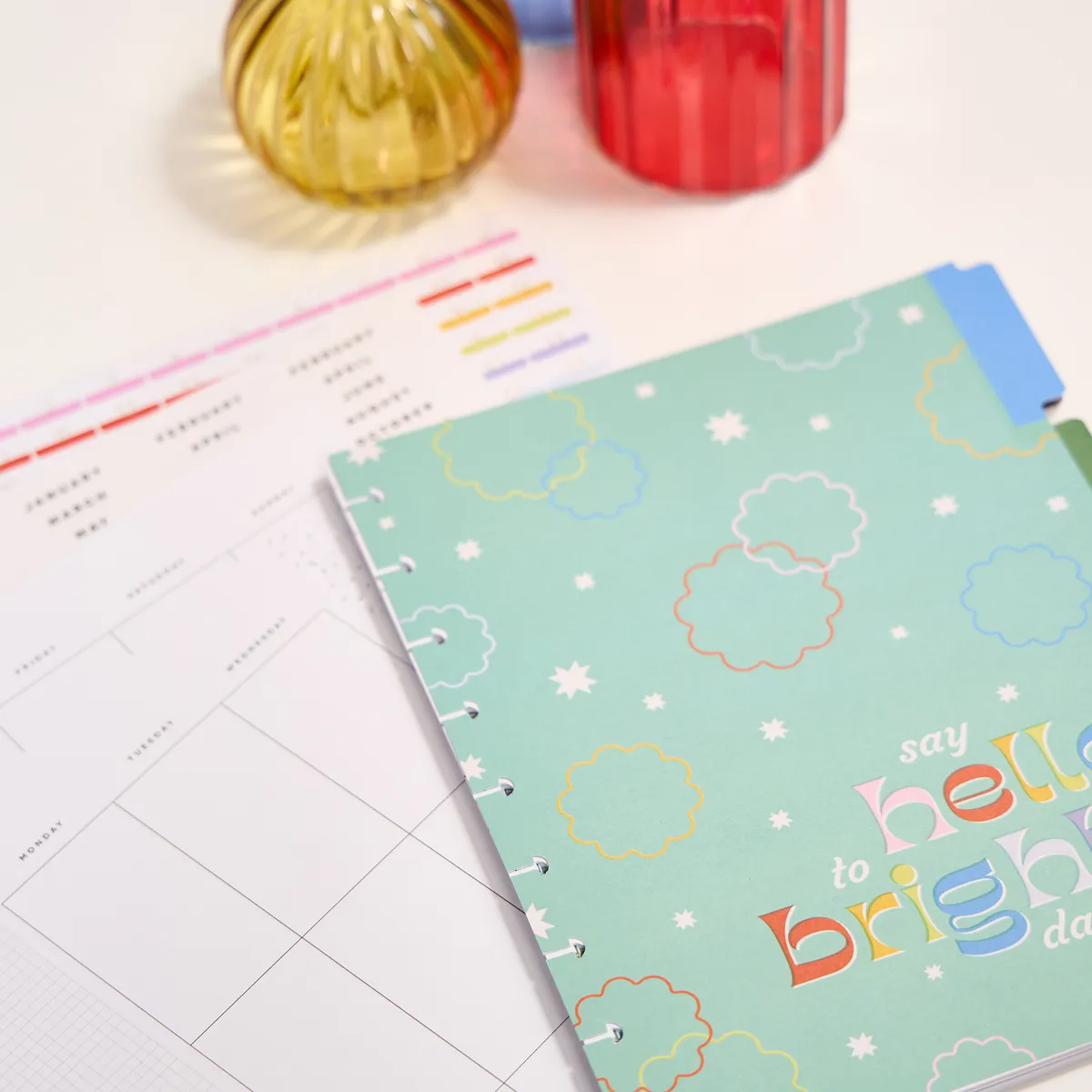 Happy Planner Happy Outlines recharge agenda Classic 6 mois vertical