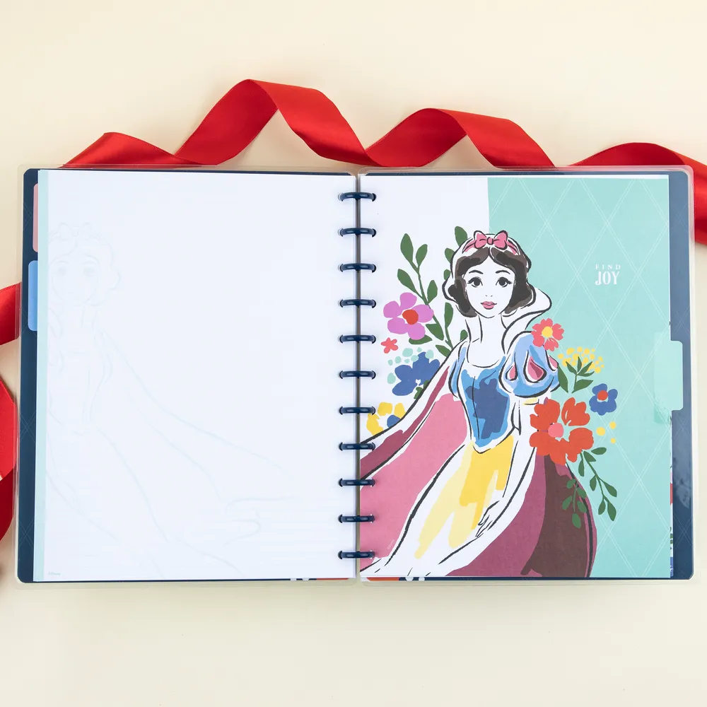 Happy Planner Disney Blanche Neige carnet ligné pointillé Big 60 feuilles