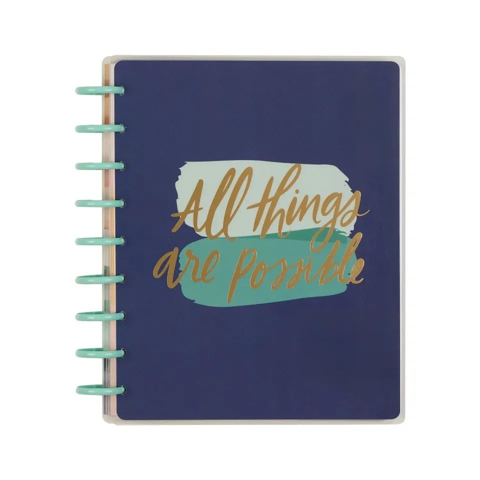 Happy Planner Watercolor Grace journal guidé Classic 80 feuilles
