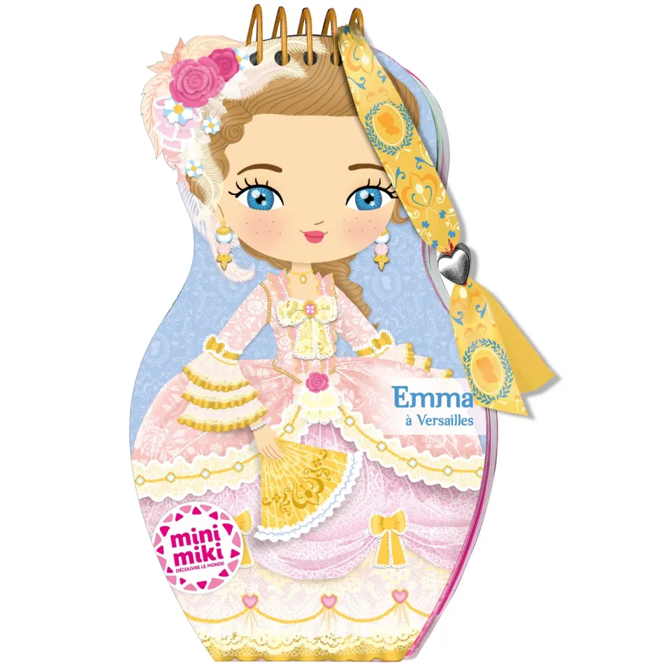 Minimiki Emma à Versailles carnet créatif stickers