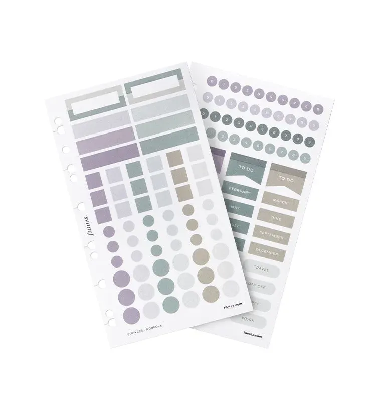 Filofax Norfolk autocollants 387 stickers repositionnables