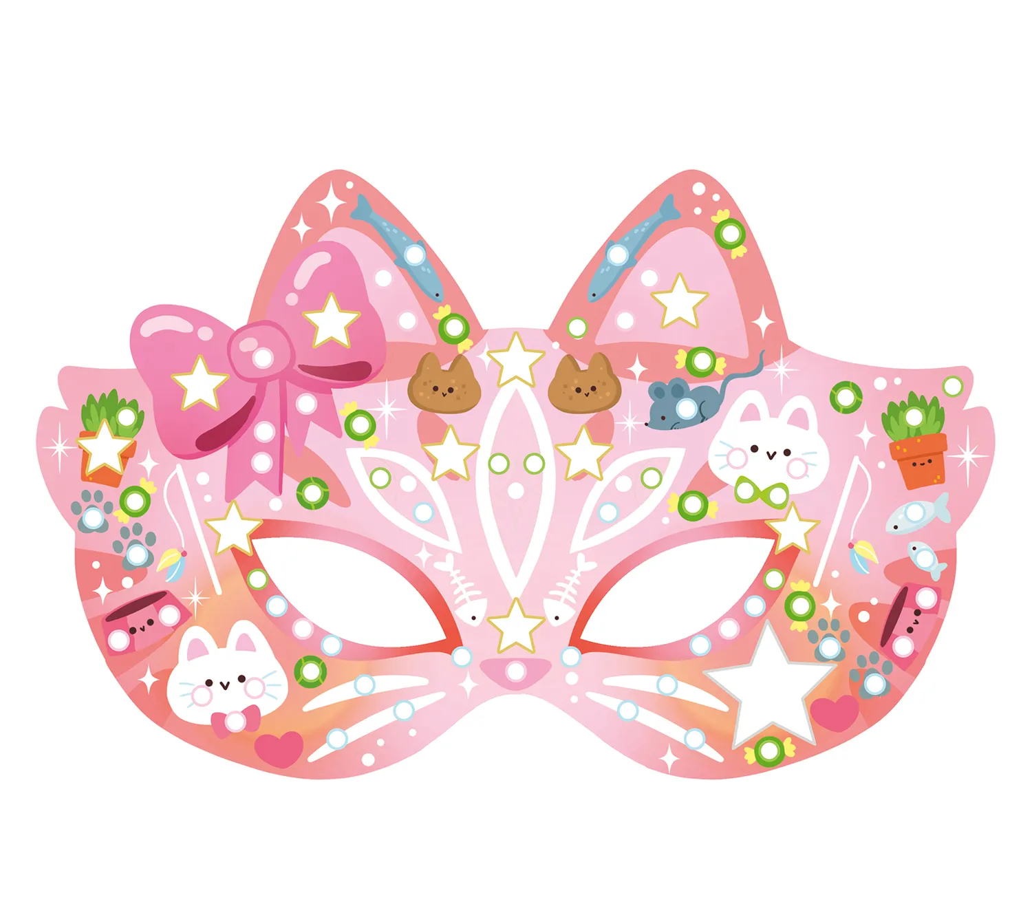 Mes masques en strass Animaux Kawaii nouvelle édition masques strass