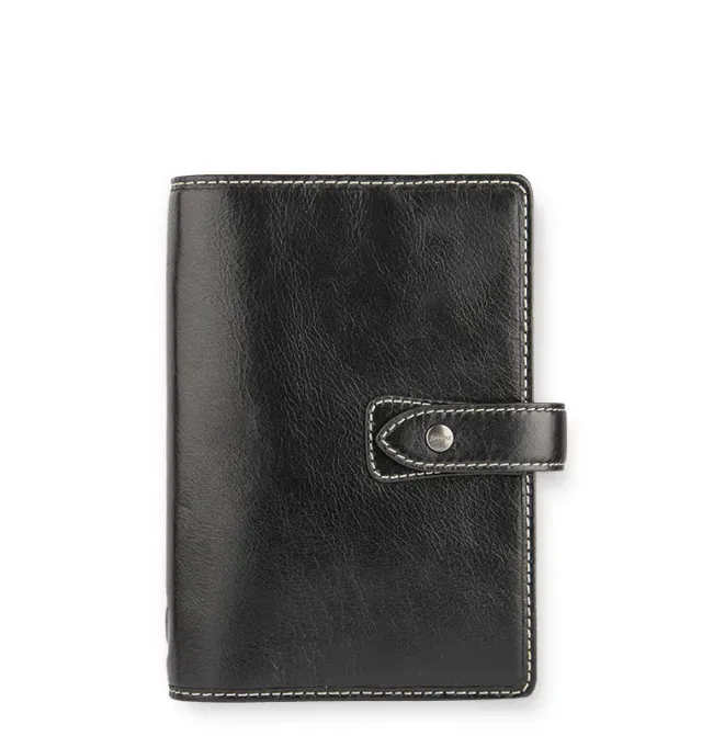 Filofax Malden organiseur Personal cuir noir buffle