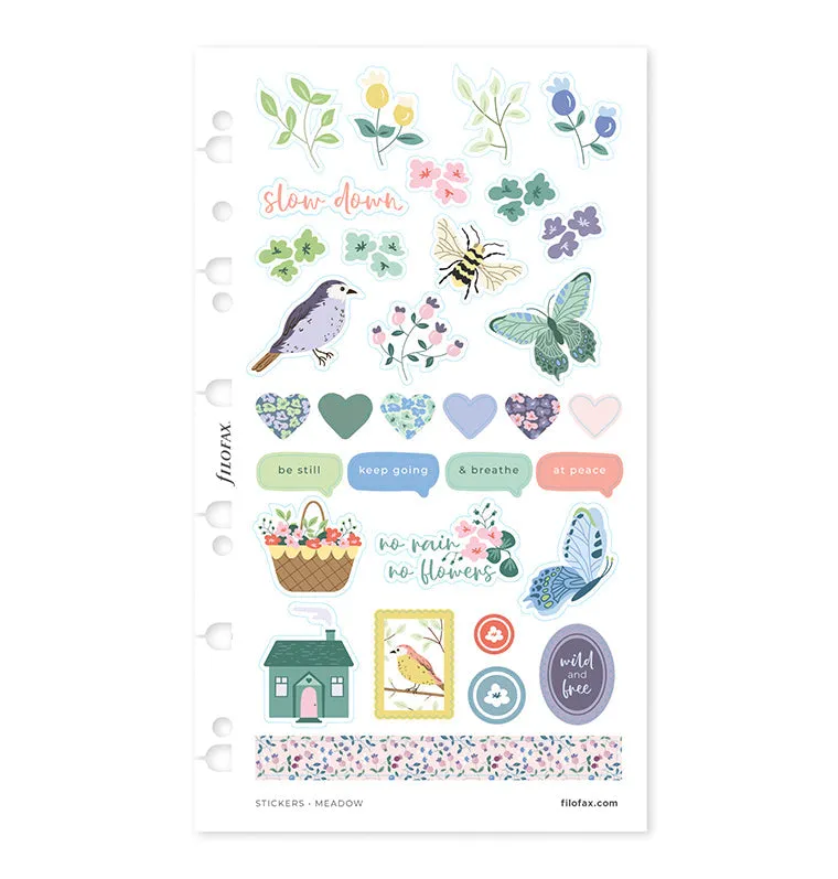 Filofax Meadow stickers décoratifs A5 Personal