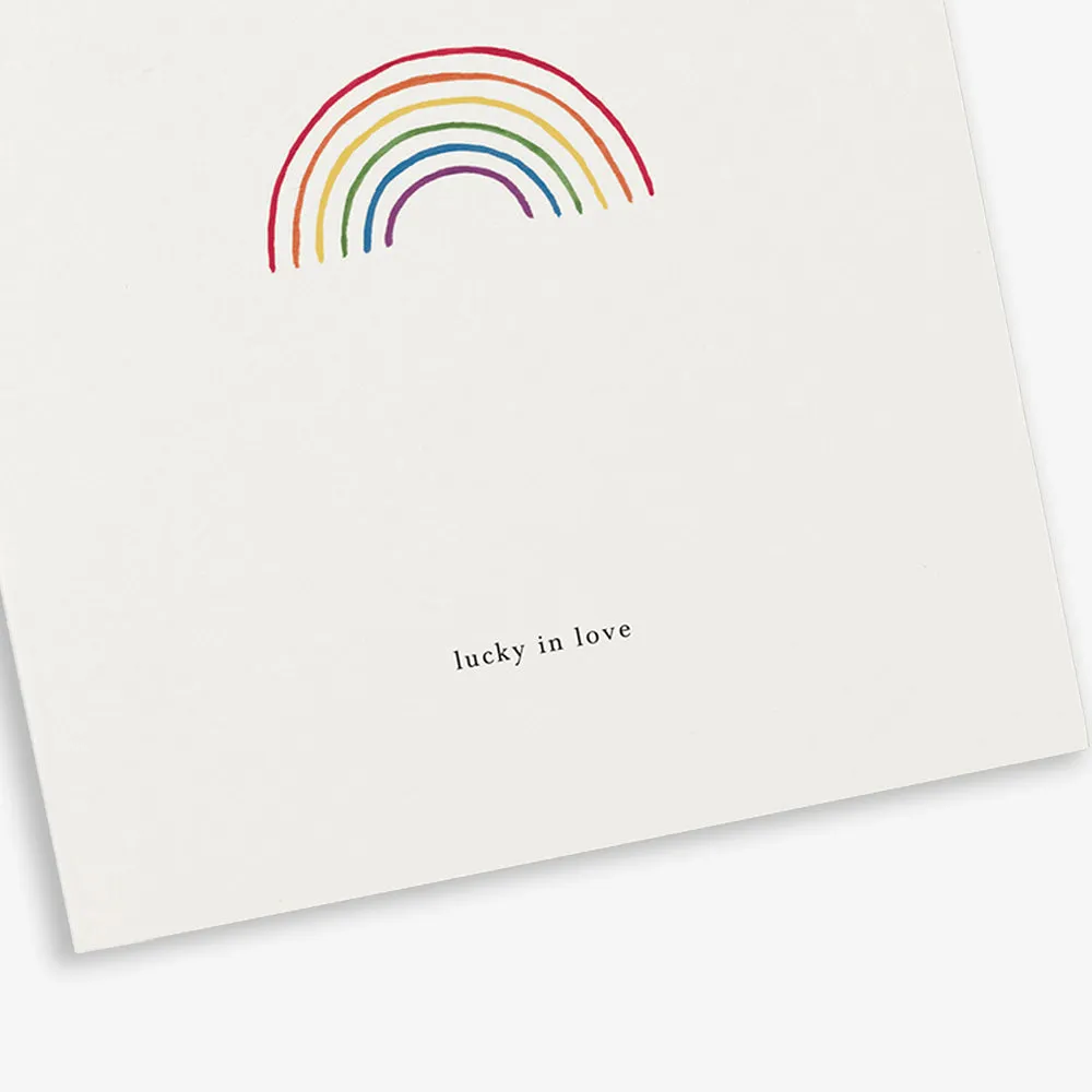 Kartotek Rainbow carte de vœux lucky in love