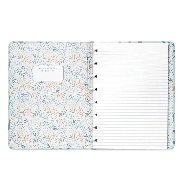 Filofax Botanical Notebook A5 carnet bleu rechargeable