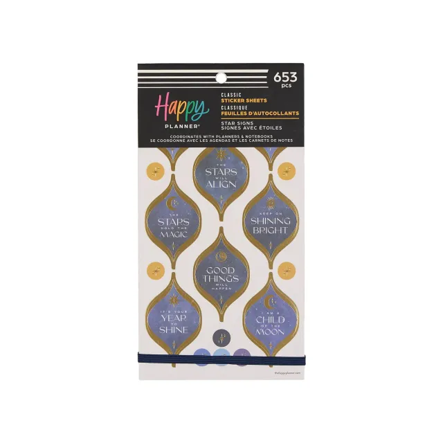 Happy Planner Star Signs stickers agenda 653 autocollants